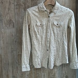 Floral print button down